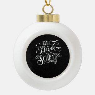 Eet, Drink En Wees Eng Uniek Cool Keramische Bal Ornament