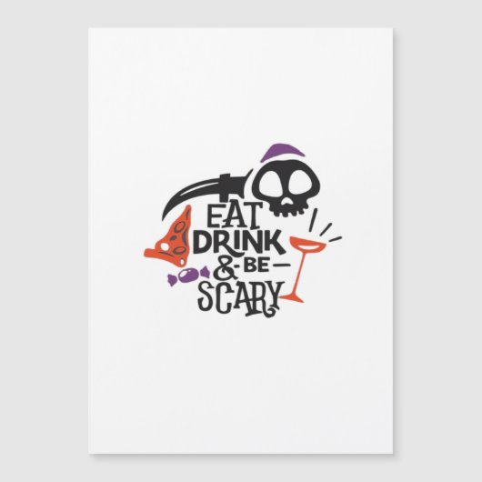 Eet, drink en wees eng vintage grafisch (Voorkant)