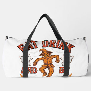 Eet, drink en wees eng vintage Halloween T-shirt D Plunjezak