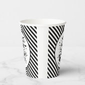 Eet Drink en wees eng zwarte strepen halloween Papieren Bekers (Rechts)