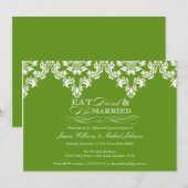 Eet Drink en wees gehuwd Kaart (Voorkant / Achterkant)