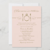 Eet Drink en wees gehuwd met dubbelharige repetiti Kaart (Voorkant)