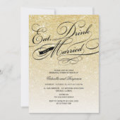 Eet Drink en wees gehuwd met een repetitief diner Kaart (Voorkant)