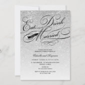 Eet Drink en wees gehuwd met een repetitief diner Kaart (Voorkant)