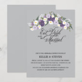 Eet Drink en wees gehuwd met een stevige Floral Wr Kaart (Voorkant / Achterkant)