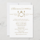 Eet Drink en wees getrouwd Antiek repetitief diner Kaart (Voorkant)