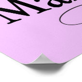 Eet, Drink en Wees Getrouwd Bord Poster (Hoek)