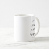 Eet Drink en wees getrouwd bruiloft koffie Mok (Voorkant rechts)