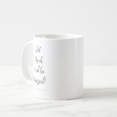 Eet Drink en wees getrouwd bruiloft koffie Mok (Voorkant links)