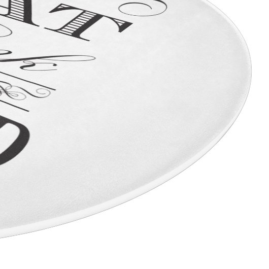 Eet Drink en wees getrouwd Elegant Wedding Snijplank (Hoek)