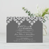 Eet Drink en wees getrouwd Kaart (Staand voorkant)