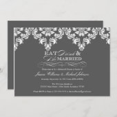 Eet Drink en wees getrouwd Kaart (Voorkant / Achterkant)