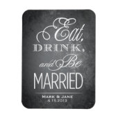 Eet, drink en wees getrouwd magneet (Verticaal)