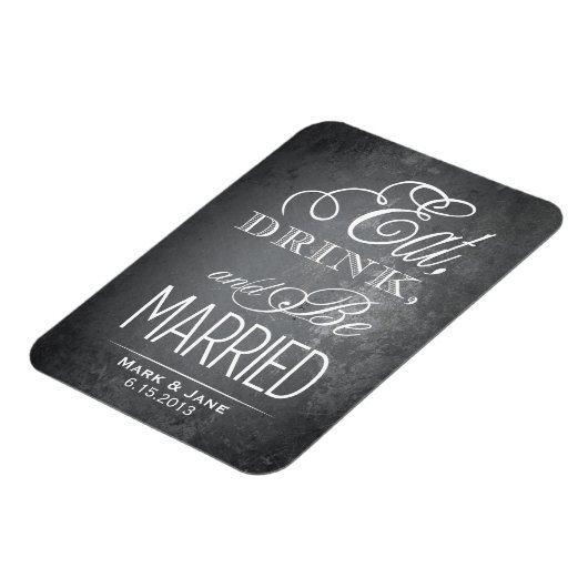 Eet, drink en wees getrouwd magneet (Linkerzijde)