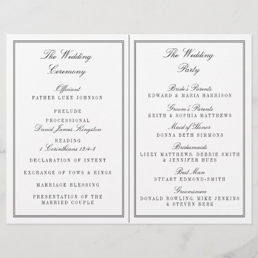 Eet, Drink en wees getrouwd Modern Black/White Wed (Achterkant)