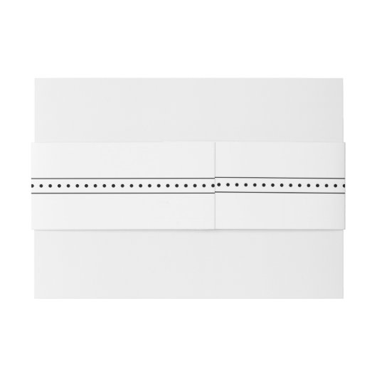 Eet, Drink en wees getrouwd Modern Black/White Wed Uitnodigingen Wikkel (Achterkant Voorbeeld)