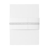 Eet, Drink en wees getrouwd Modern Black/White Wed Uitnodigingen Wikkel (Achterkant Voorbeeld)