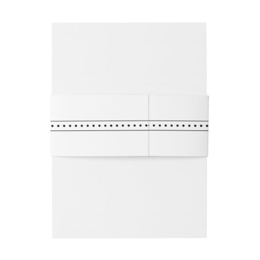 Eet, Drink en wees getrouwd Modern Black/White Wed Uitnodigingen Wikkel (Achterkant Voorbeeld)