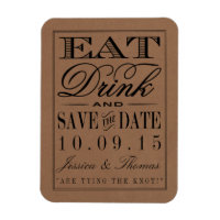Eet, Drink en wees getrouwd Rustic Kraft Wedding