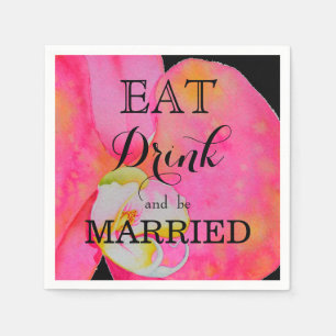Eet, drink en wees getrouwd servetten
