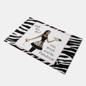 Eet, Drink en wees geweldig! Afrikaanse Amerikaans Deurmat (Schuin)