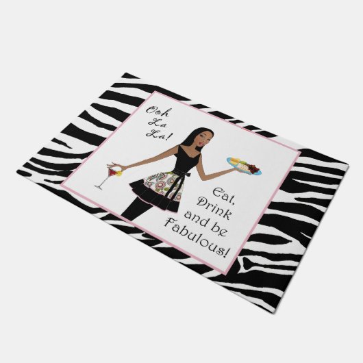 Eet, Drink en wees geweldig! Afrikaanse Amerikaans Deurmat (Schuin)