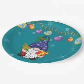 Eet Drink en wees Gnomie Papieren Bordje (Gekanteld)