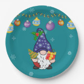 Eet Drink en wees Gnomie Papieren Bordje (Voorkant)