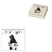 Eet Drink en wees Gnomie Rubberstempel (Gestempeld)