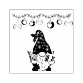 Eet Drink en wees Gnomie Rubberstempel (Afrduk)