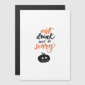 Eet, drink en wees grappig eng Halloween (Voorkant / Achterkant)