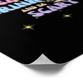 Eet, drink en wees grappig eng Halloween casual un Poster (Hoek)
