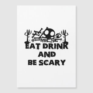 Eet, drink en wees grappig eng ontwerp creatieve g