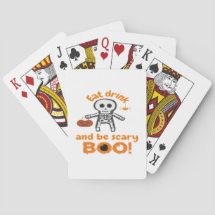 Eet, drink en wees grappig eng pokerkaarten
