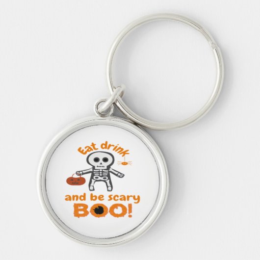 Eet, drink en wees grappig eng sleutelhanger (Voorkant)