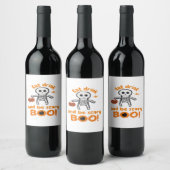 Eet, drink en wees grappig eng wijn etiket (Flessen)