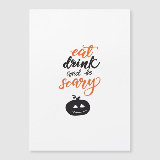 Eet Drink En Wees Grappig Enge Halloween (Voorkant)