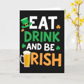 Eet, Drink En Wees Iers Kaart (Gele Bloem)