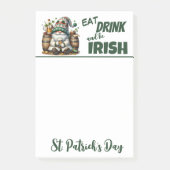 Eet, drink en wees Ierse kabouternaotjes Post-it® Notes (Voorkant)