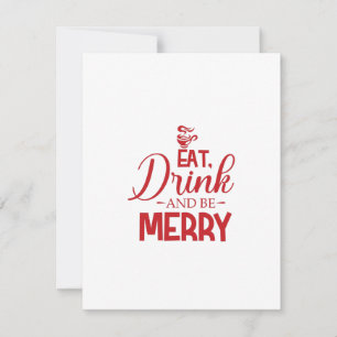 Eet Drink en wees lekker Feestdagenkaart