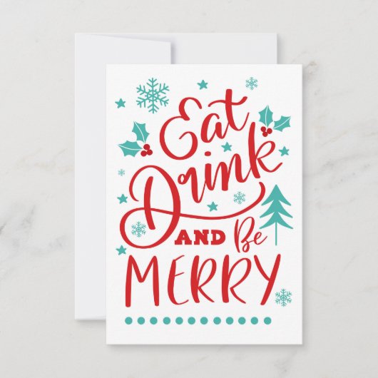 Eet, Drink en wees lekker Kaart (Voorkant)