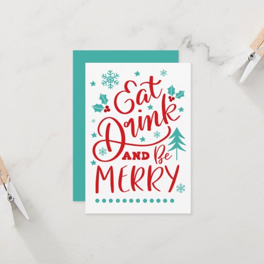 Eet, Drink en wees lekker Kaart (Voorkant / Achterkant in situ)