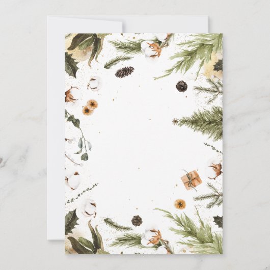 Eet, Drink en wees lekker | Kerstfeest Kaart (Achterkant)