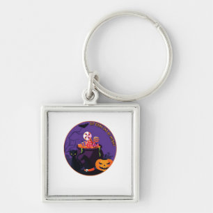 Eet, drink en wees meow schattig casual sleutelhanger