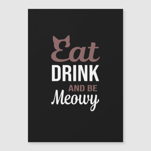 Eet, drink en wees meowy creatieve stijl (Voorkant)