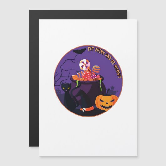 Eet Drink En Wees Meowy Lief Casual (Voorkant / Achterkant)