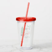 Eet, Drink en wees Merry Acryl Drinkbeker (Achterkant)