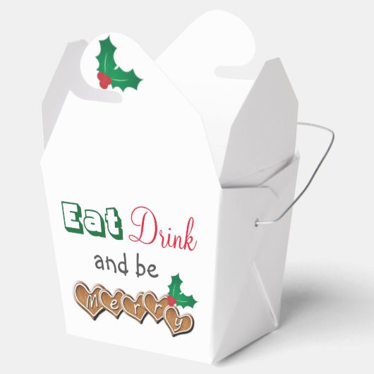 Eet, Drink en wees Merry Bedankdoosjes (Geopend)