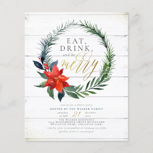 Eet Drink en wees Merry | Begroting van de Oostenr (Voorkant)