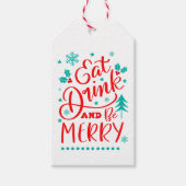 Eet, Drink en wees Merry Cadeaulabel (Voorkant)